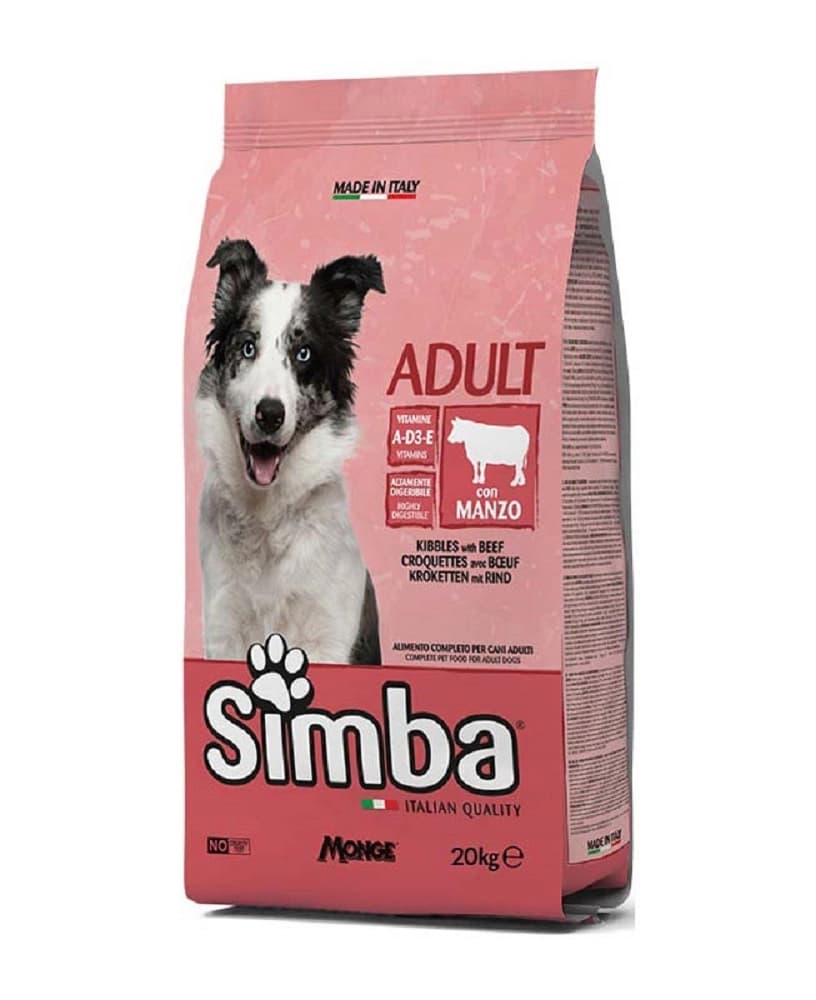 Crocchette per Cani Manzo Monge Simba 10 kg