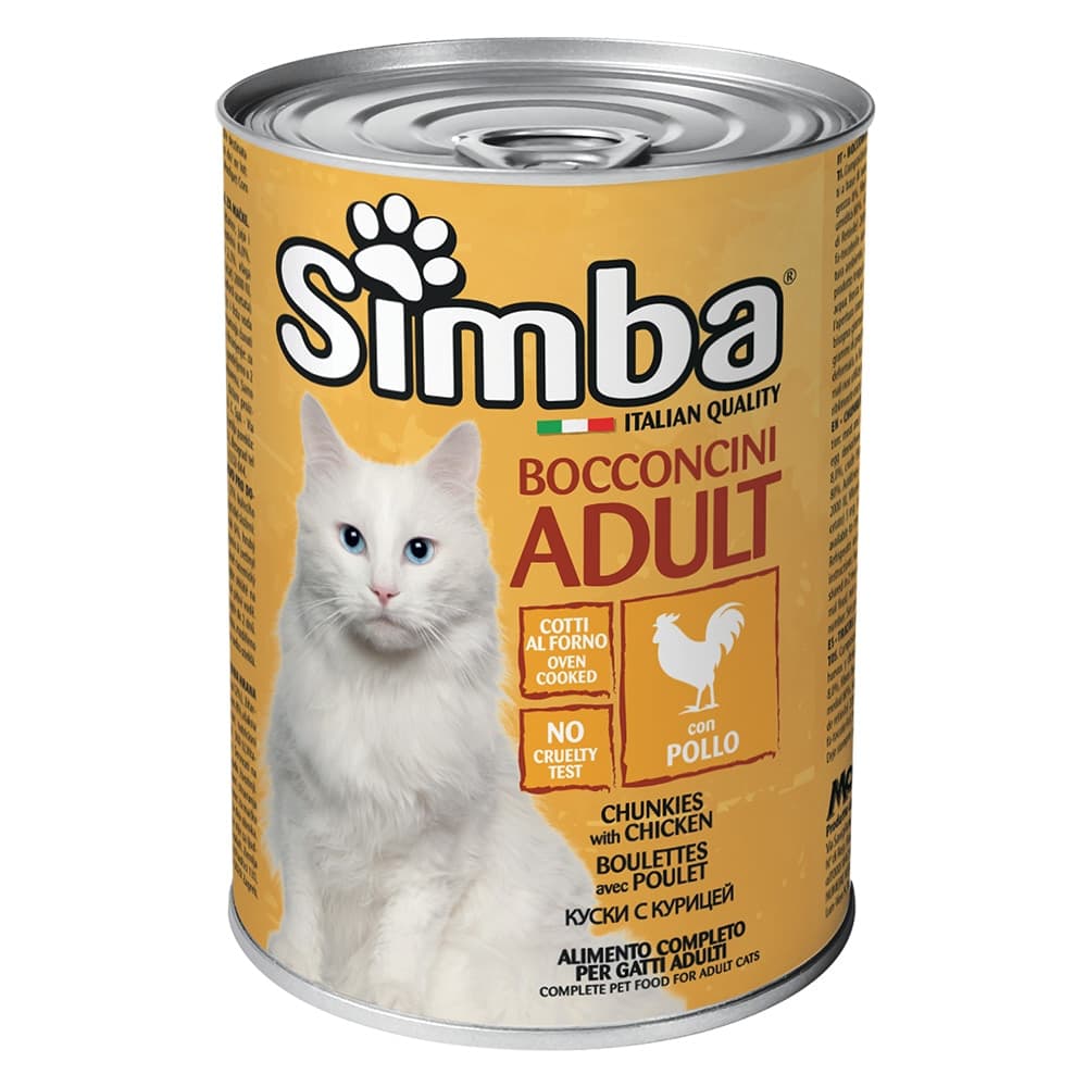 BOCCONCINI PER GATTI 'SIMBA' pollo - gr 415- 24 pezzi  - MONGE