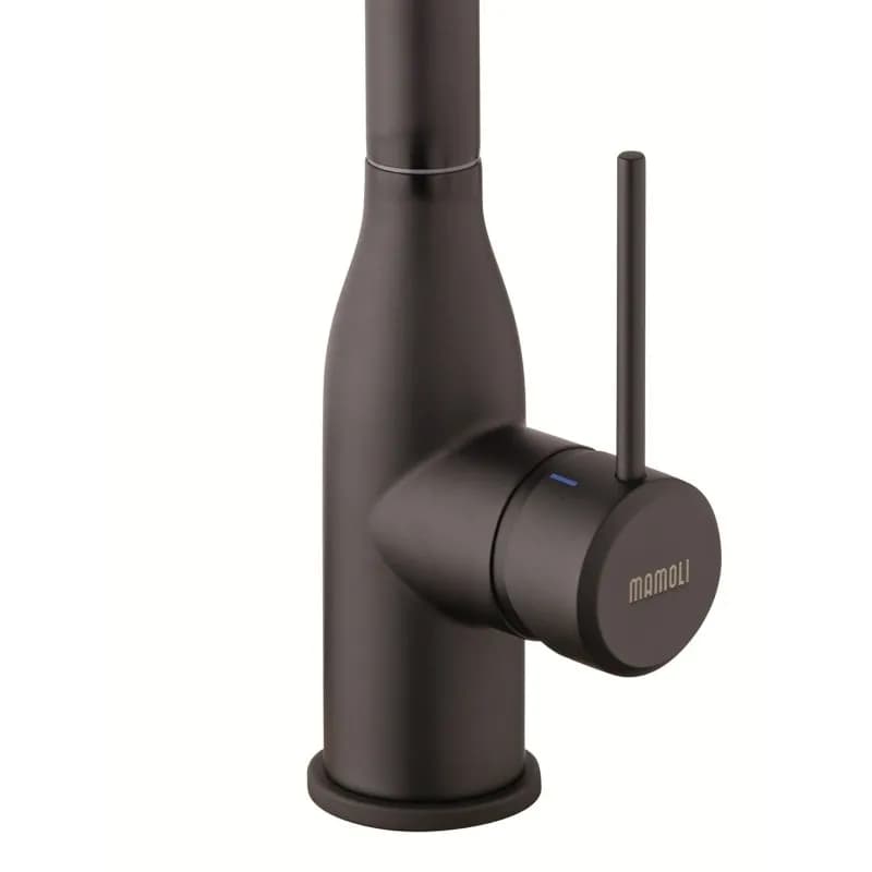 Rubinetto Miscelatore Lavello Canna Alta Pico Nero Opaco Mamoli - 2
