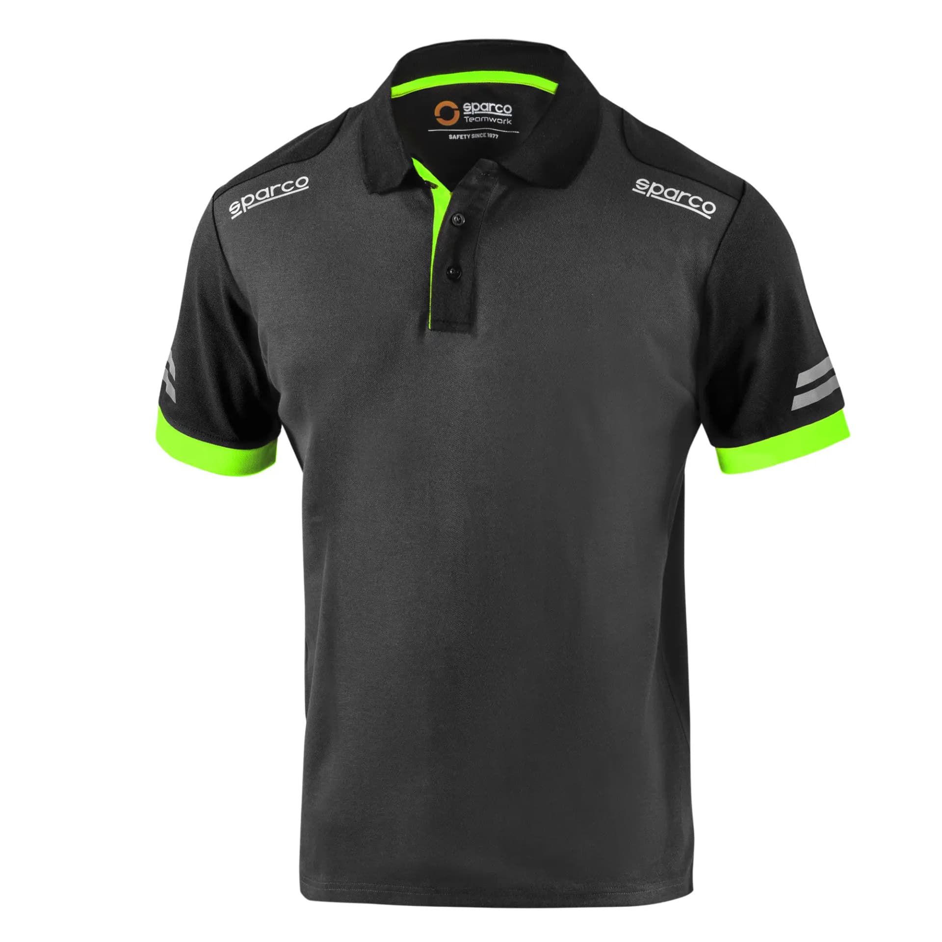 Polo da Lavoro Toledo Tg.l Grigio Verde Sparco