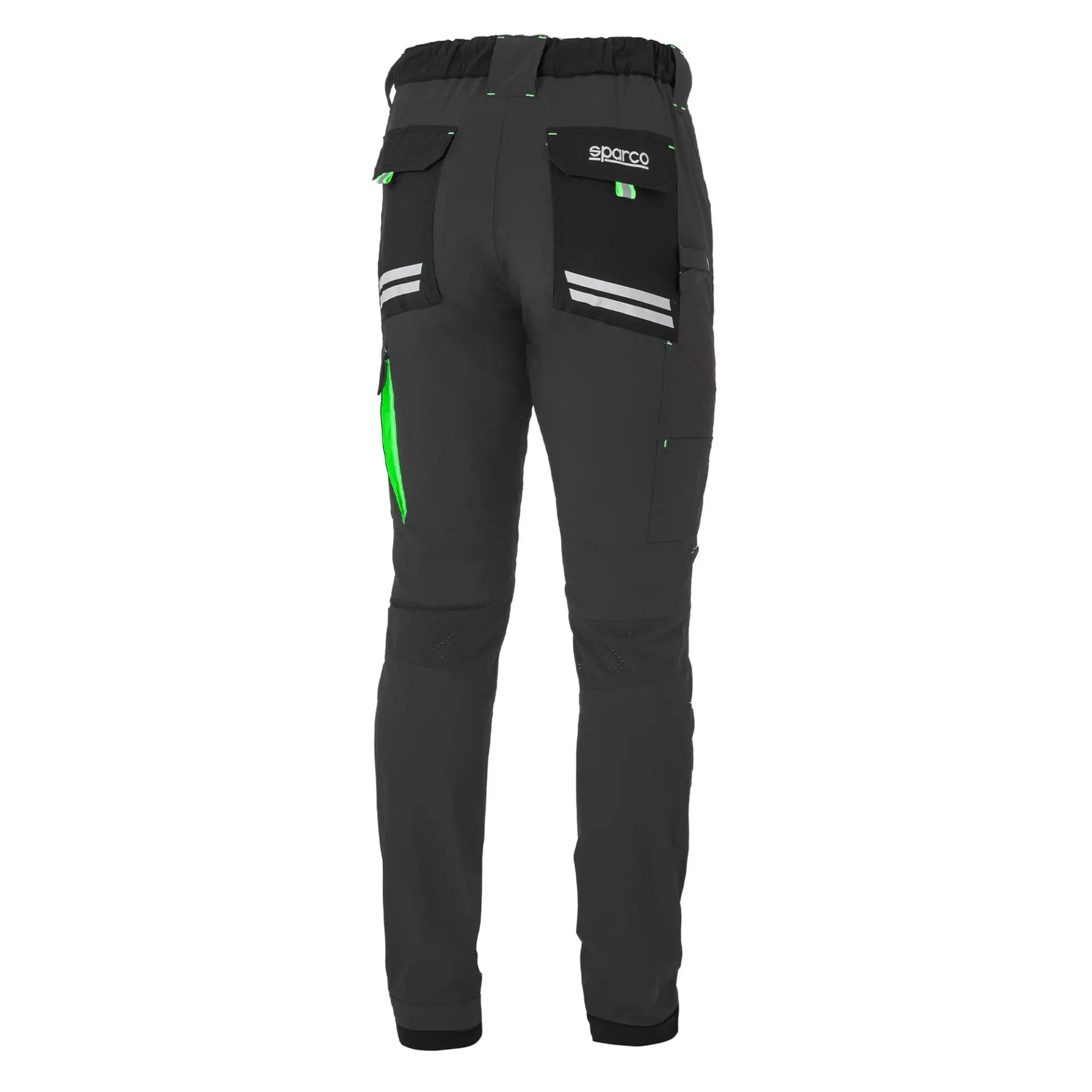 Pantalone da Lavoro Kansas Tg.xl Grigio Verde Sparco - 2