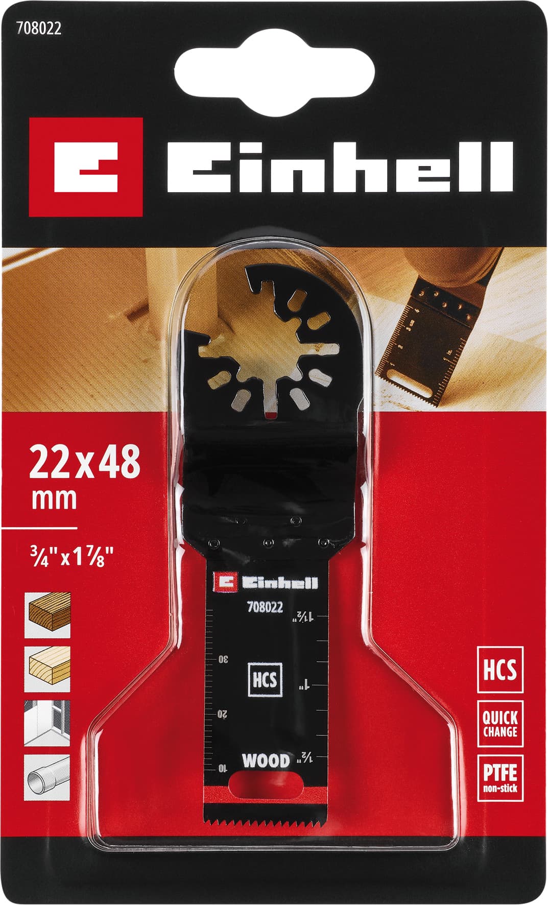 Lama Dritta Mm 22 x 48 Einhell Codice 59995 - 2