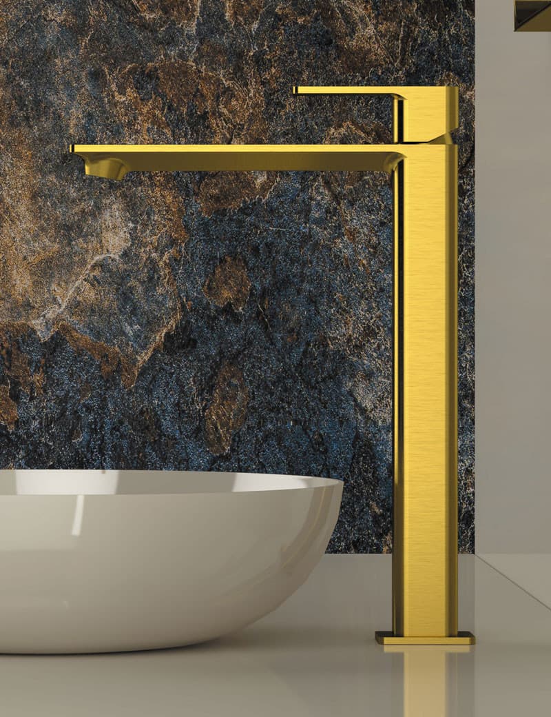 Rubinetto Miscelatore Monocomando Lavabo Alto Icon Maria Oro Spazzolato - 3