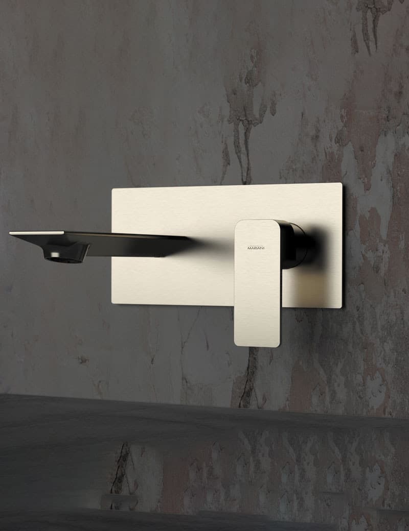 Rubinetto Miscelatore Monocomando Lavabo da Incasso Maria Oro Spazzolato - 3