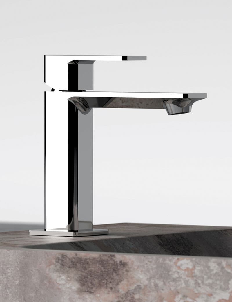 Rubinetto Miscelatore Monocomando Lavabo Senza Scarico Maria Visual INOX - 2