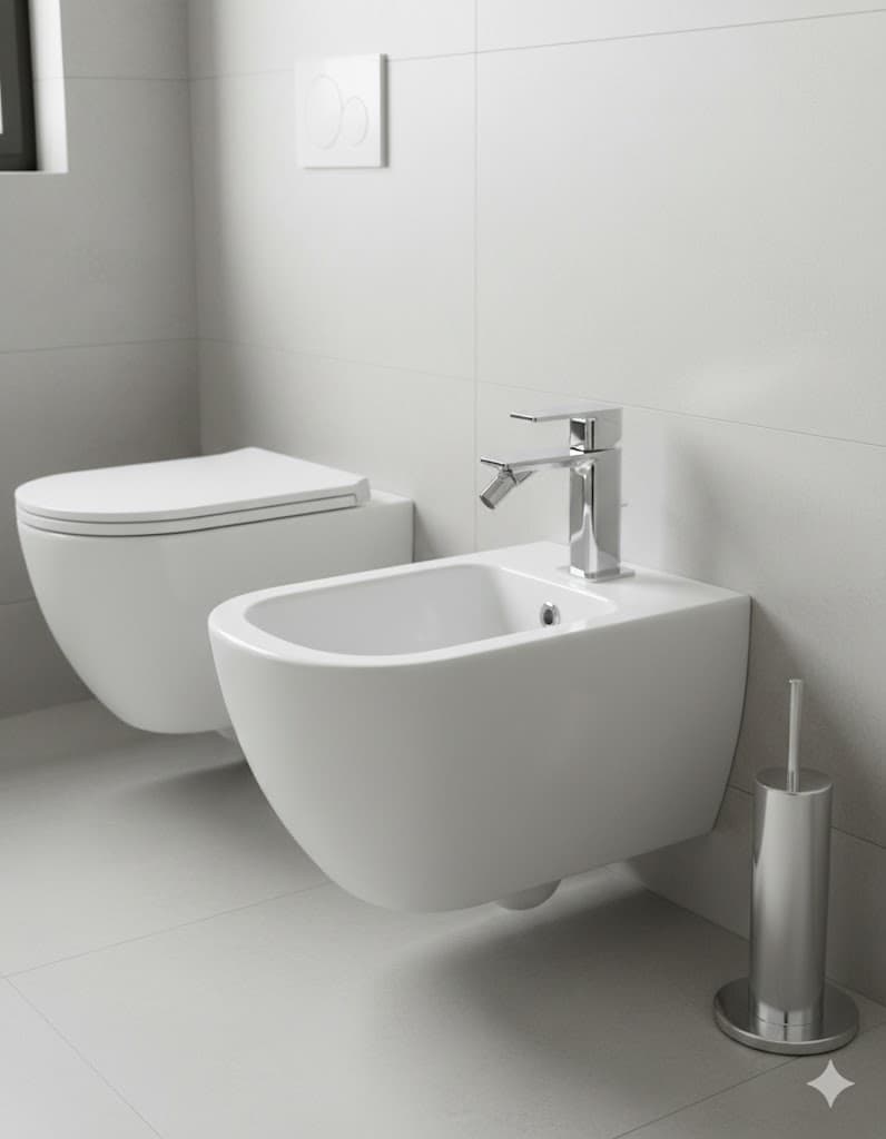 Rubinetto Miscelatore Bidet Linea Icon Maria Visual INOX - 3