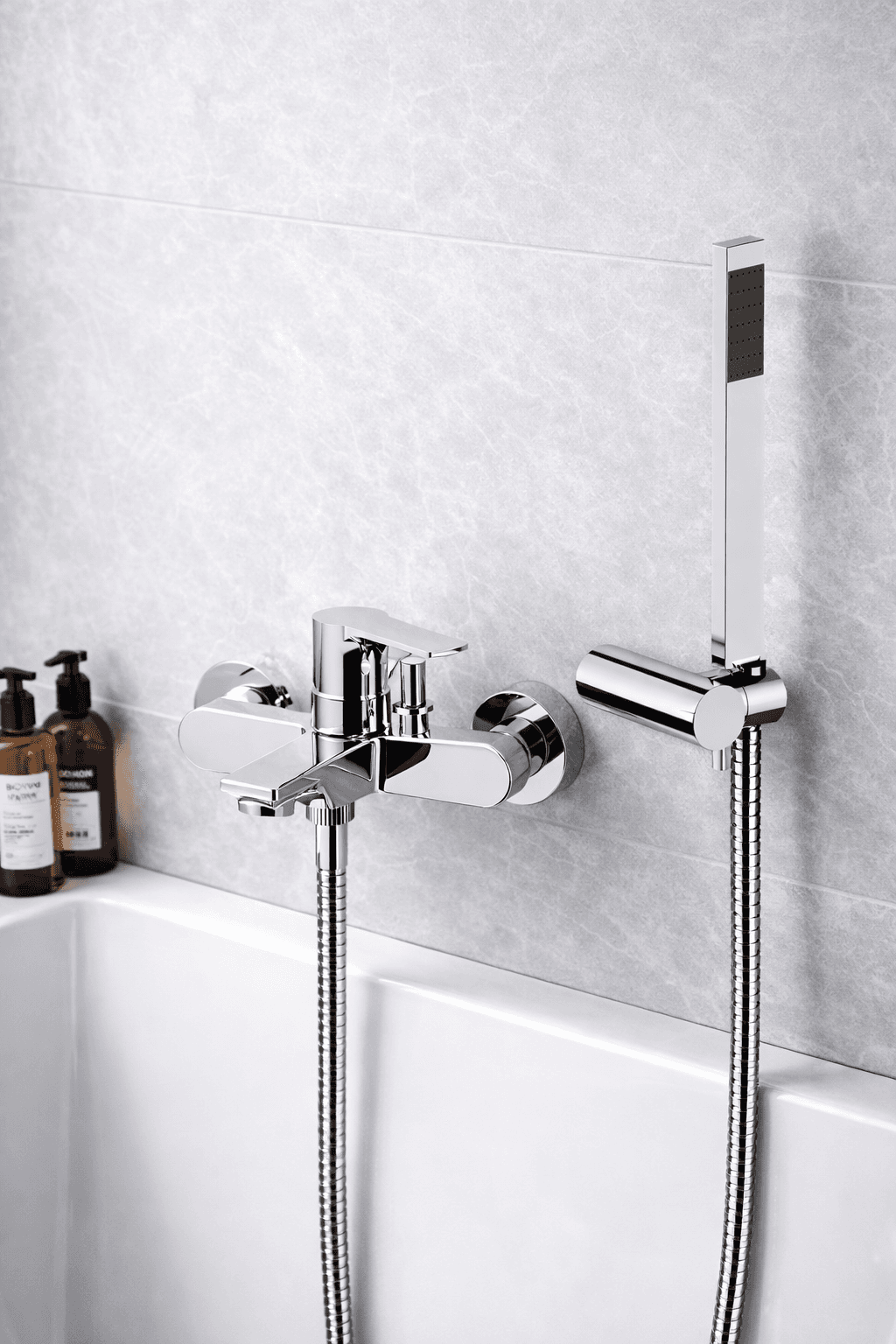 Monocomando Vasca Esterna con Accessori Linea Icon Maria Visual INOX - 3