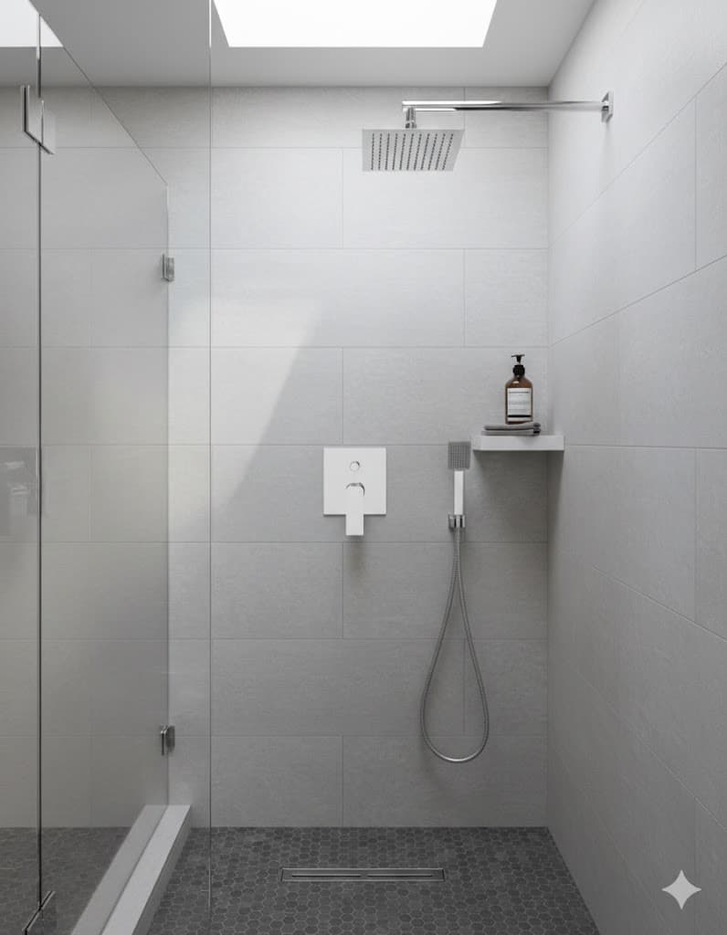 Rubinetto Miscelatore Incasso Doccia con Deviatore Maria Visual INOX - 3