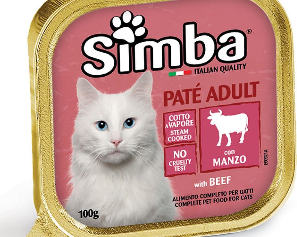 Pate Simba' Manzo Monge per Gatti 32 Pezzi 100 gr