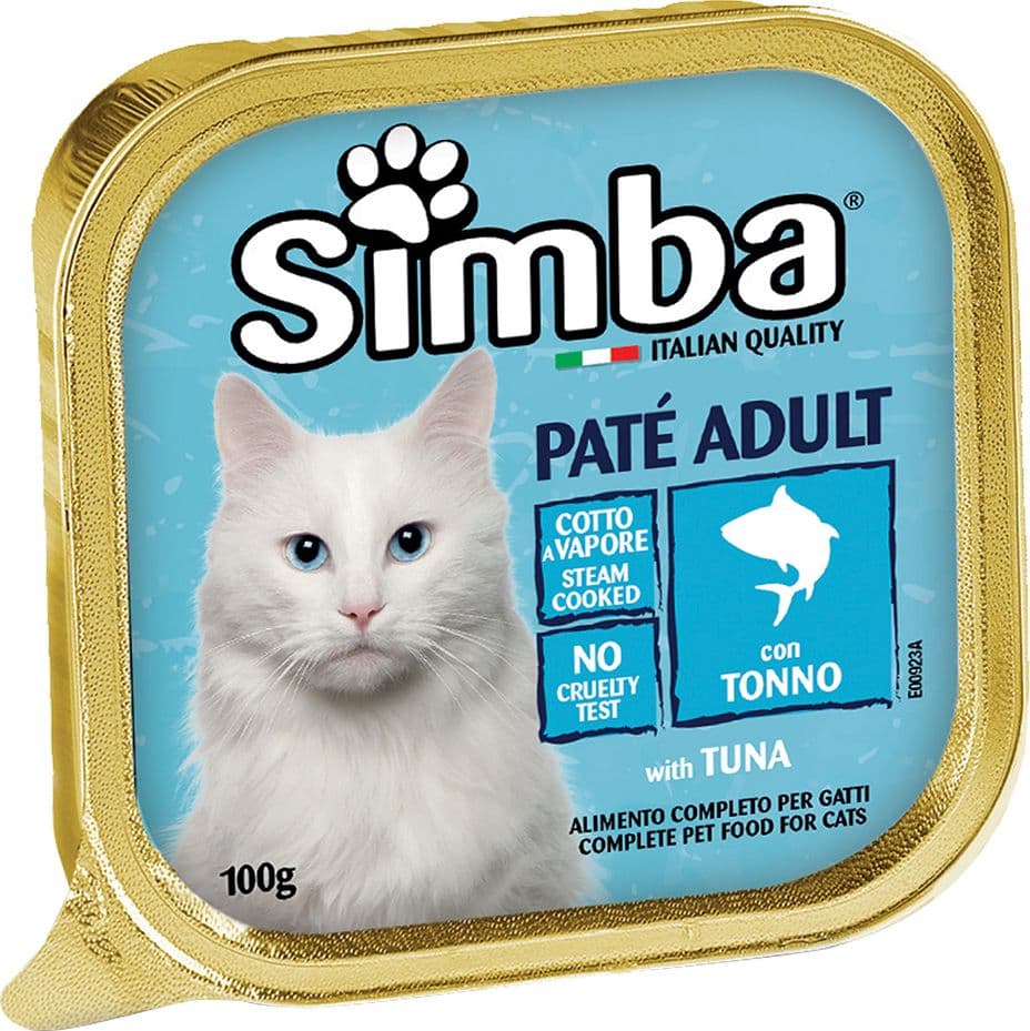PATE' PER GATTI 'SIMBA' tonno - gr 100- 32 pezzi  - MONGE