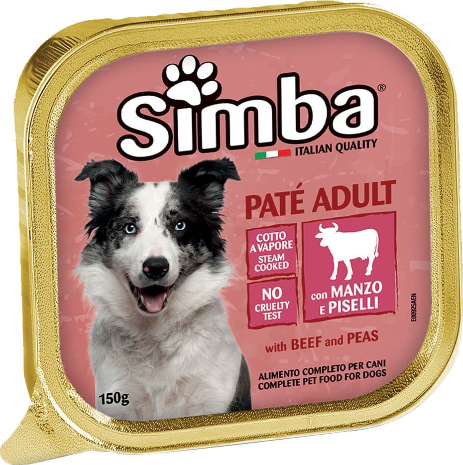ALIMENTO PER CANI 'PATE' ADULT' manzo e piselli - gr 150- 24 pezzi  - MONGE - 2