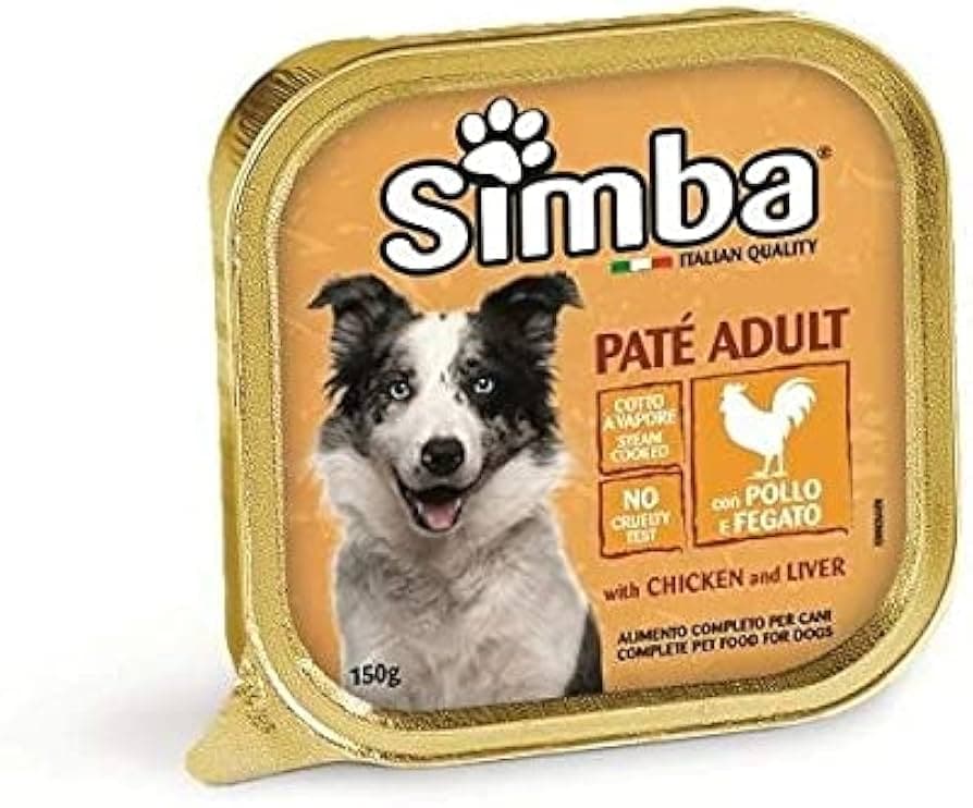 Alimento per Cani Adult' Pollo e Fegato Monge Pate 18 Pezzi 300 gr