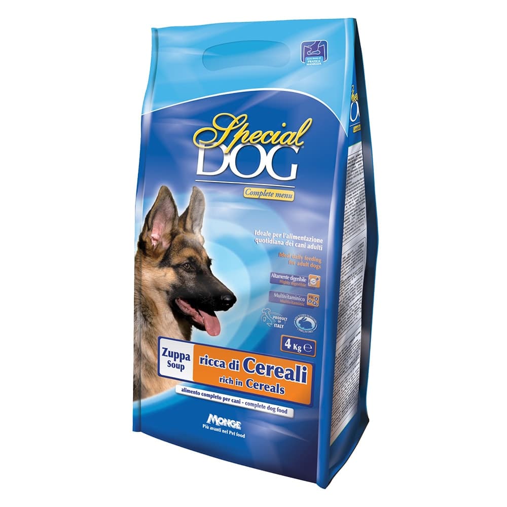CROCCHETTE MULTIVITAMINICHE 'SPECIAL DOG' Zuppa c/cereali - kg 4  - MONGE
