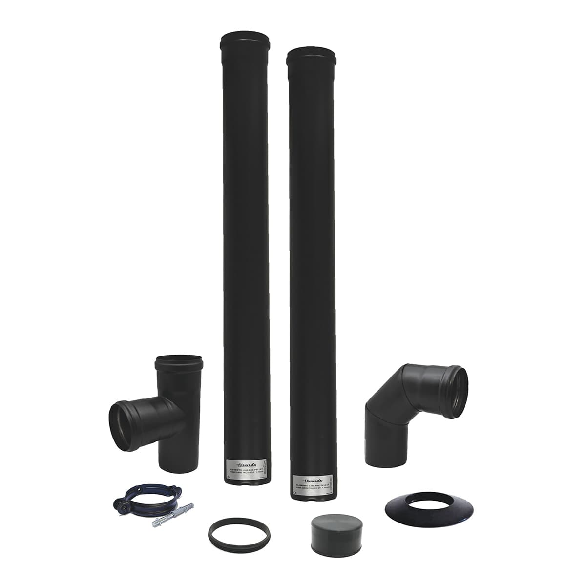 Kit Scarico Fumi Pellet da 80 1,2 mm L2000 Dk Ø 80 L 2000 mm - 2
