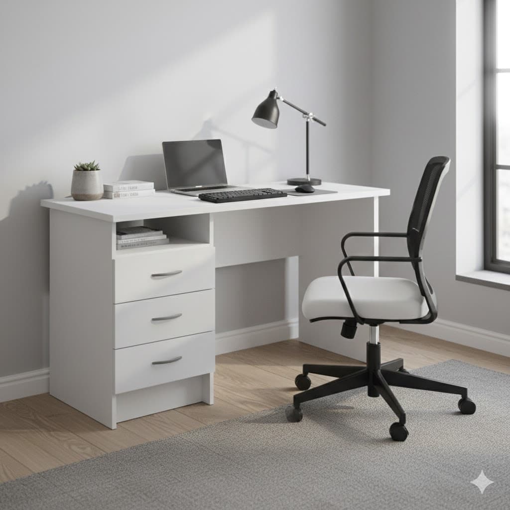 Kit Scrivania Function Plus 120 x 48 x 72CM Bianco - 2