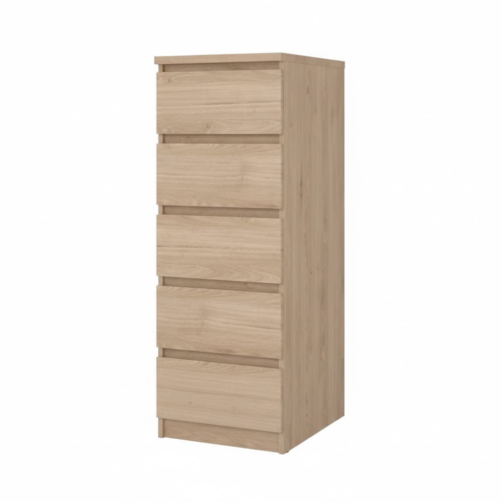 KIT CASSETTIERA NAIA 5 CASS 40X50X111CM ROVERE- 1,0 pz