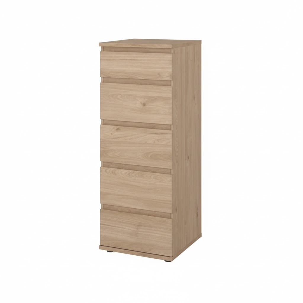 KIT CASSETTIERA NOVA 5 CASS 40,2X40X106,6CM ROVERE- 1,0 pz