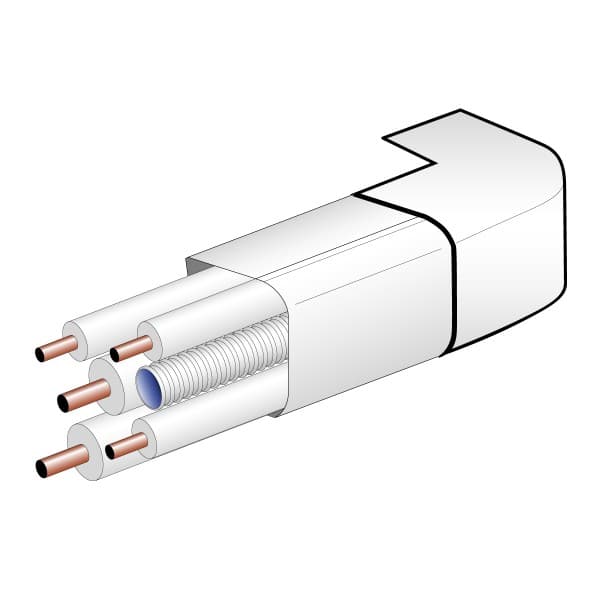 Raccordo Angolo Esterno per Condizionamento in PVC 65XH50 Mm GIS - 2