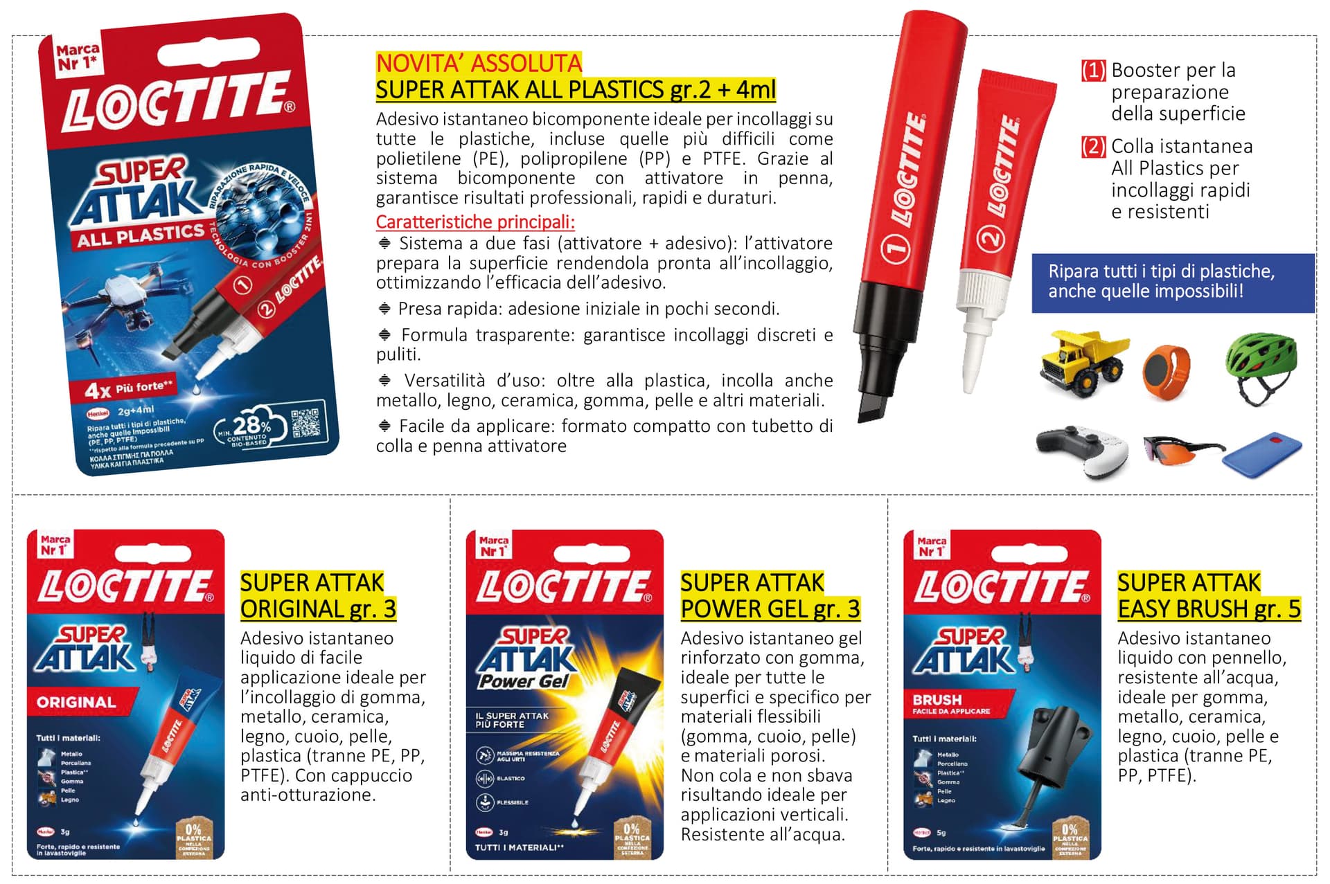 Colore La Super Attak Espositore Misura To 36 Pezzi Henkel - 2