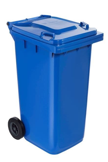 Bidone Quadro Nettezza Urbana con Ruote 73 CMX58,5X109,2H. Blu Xtra - 2
