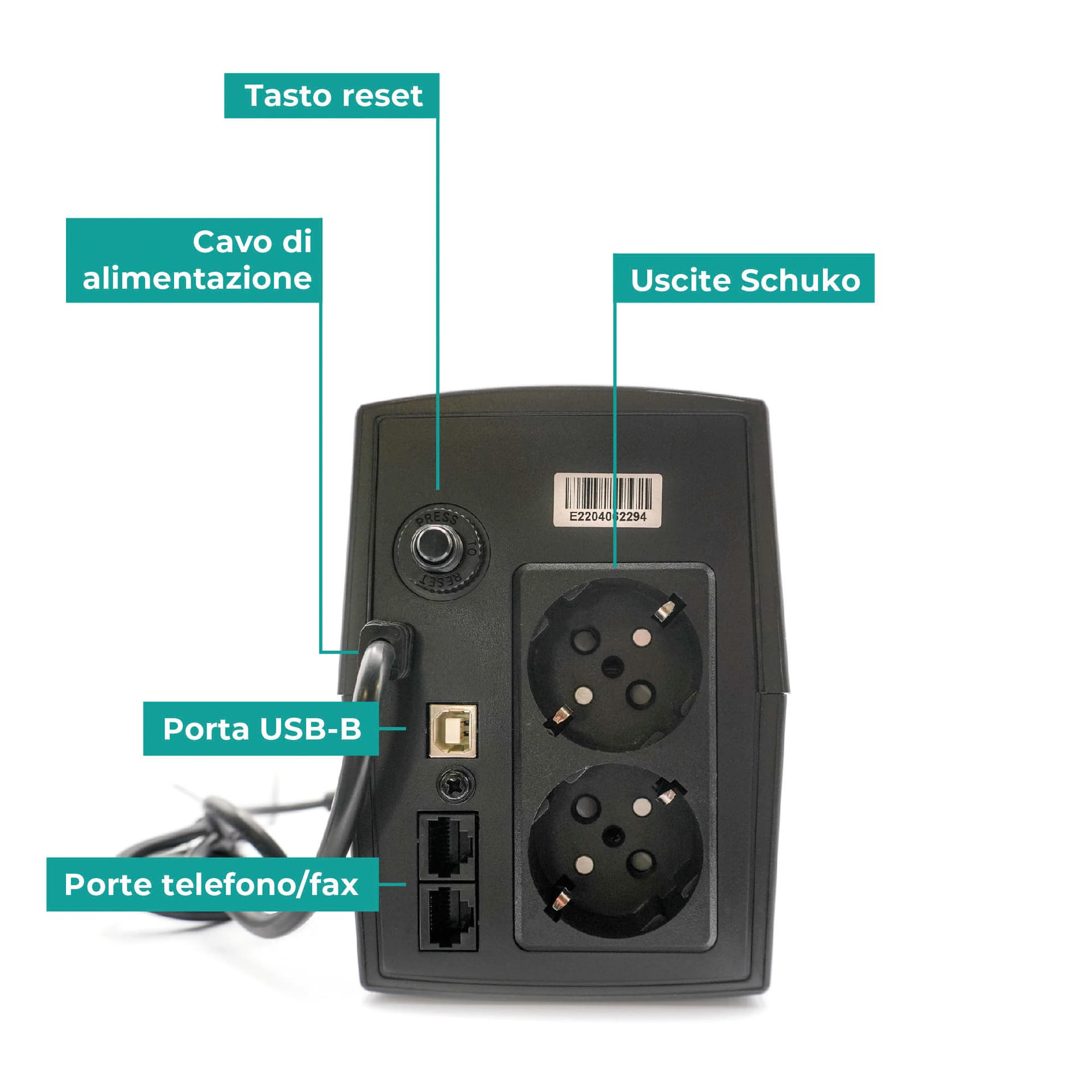 Ups Gruppo di Continuità 600VA 290 W - 3