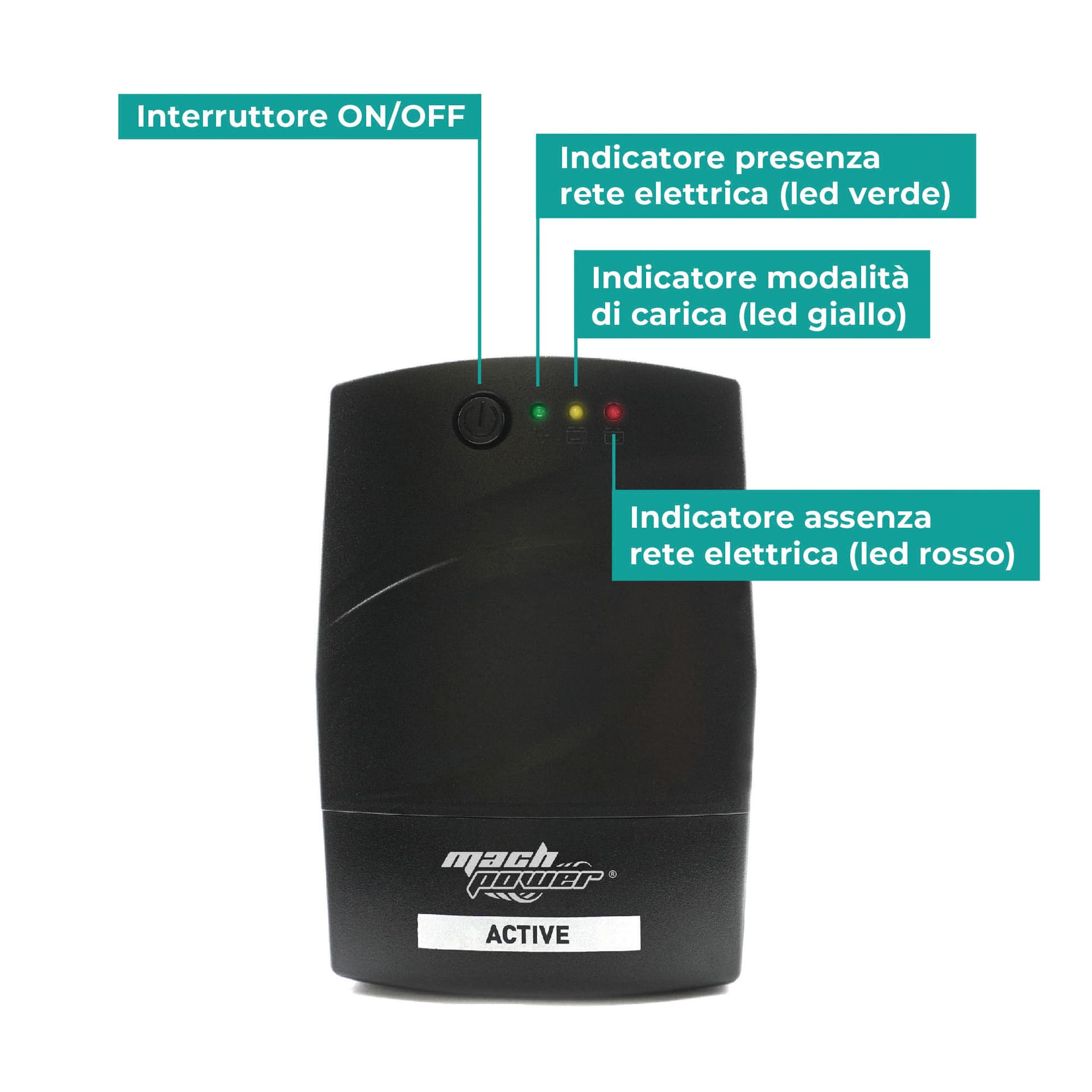 Ups Gruppo di Continuità 1000VA 510 W - 2