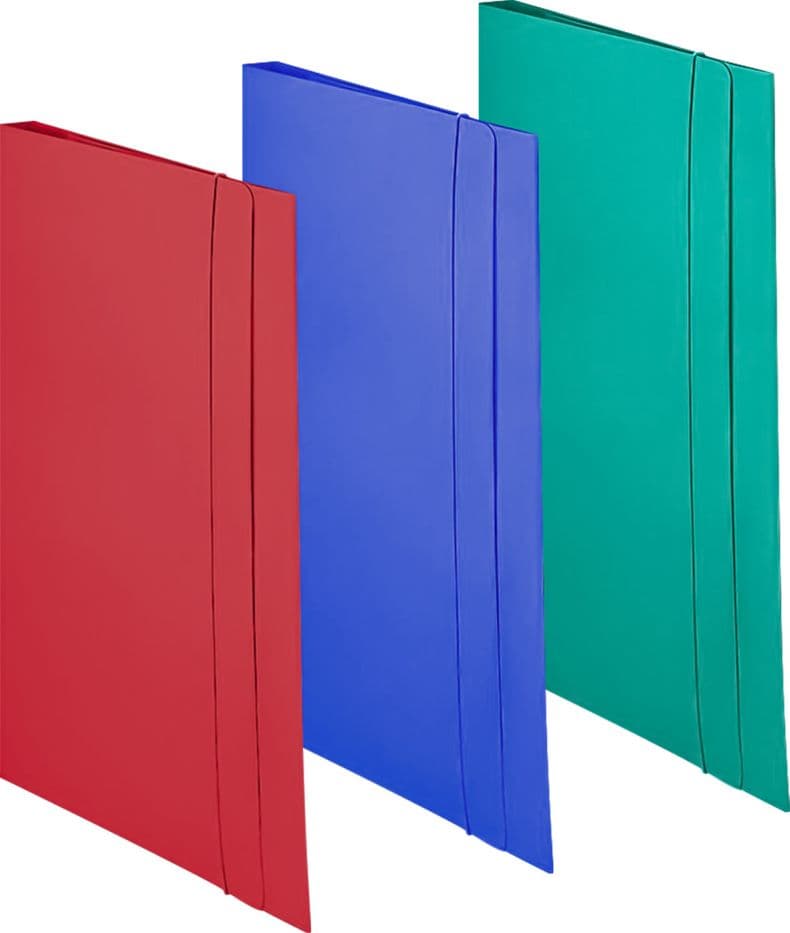 Cartellina con Elastico Blu