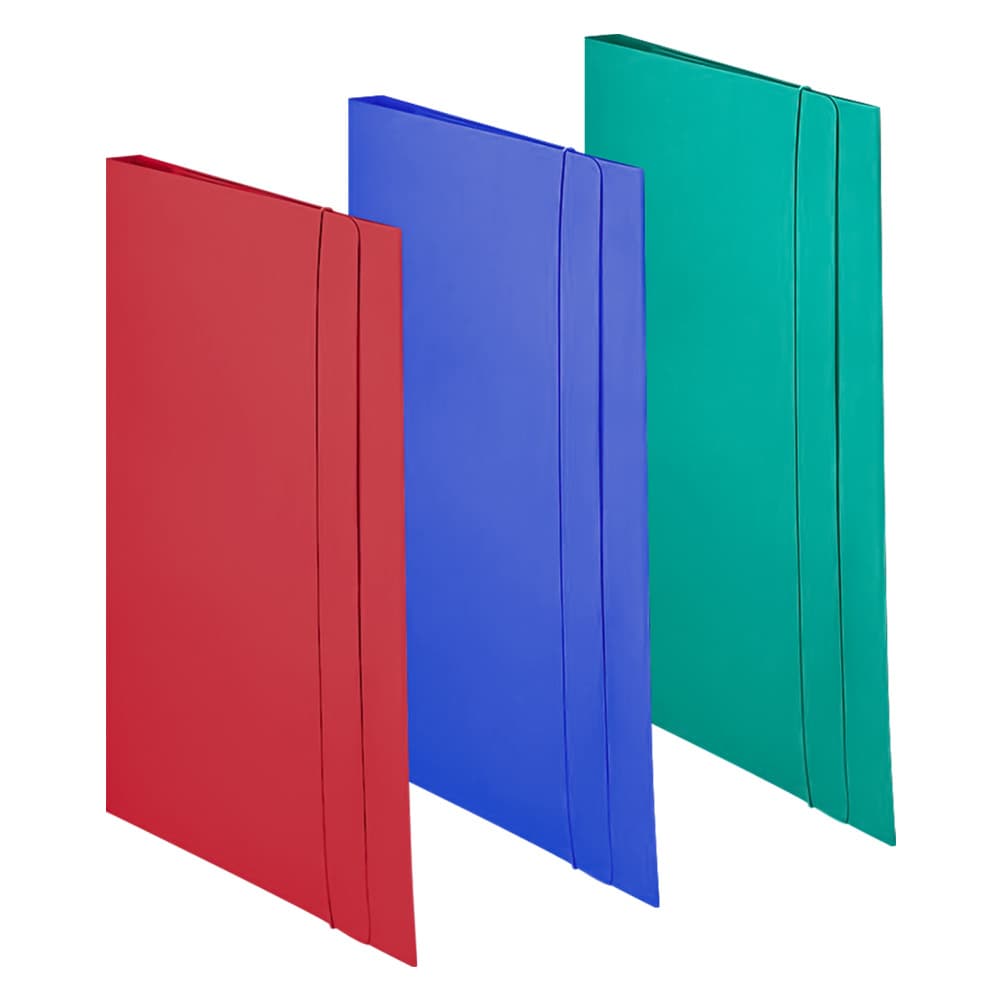 Cartellina con Elastico Blu