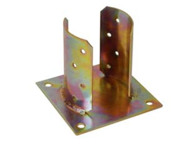 Supporto a Pavimento con Piano per Palo Base 150 MMX150 per Trave Ø 100 mm