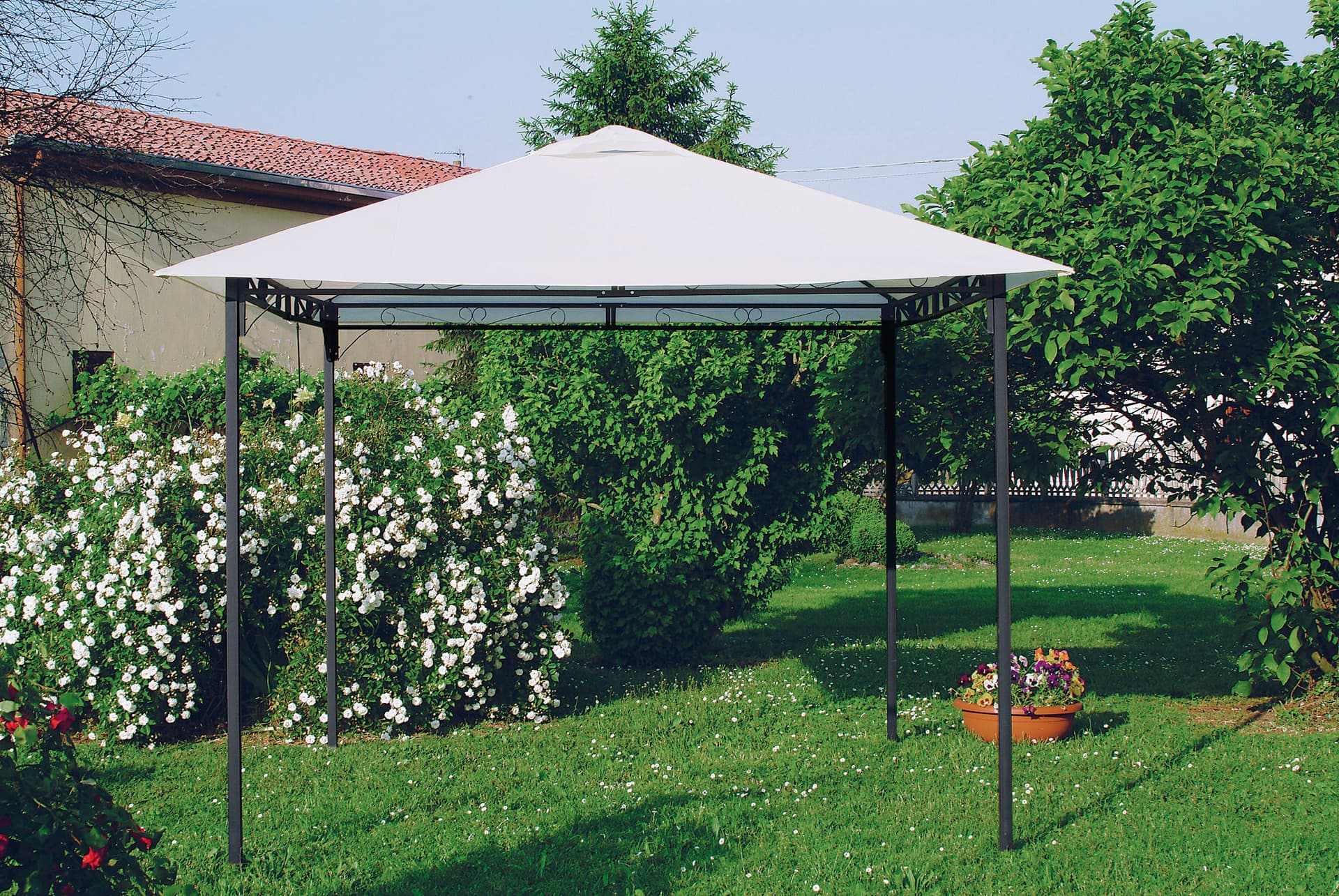 Gazebo Style M 3 x 3X2 5 H Colore Bianco - 2