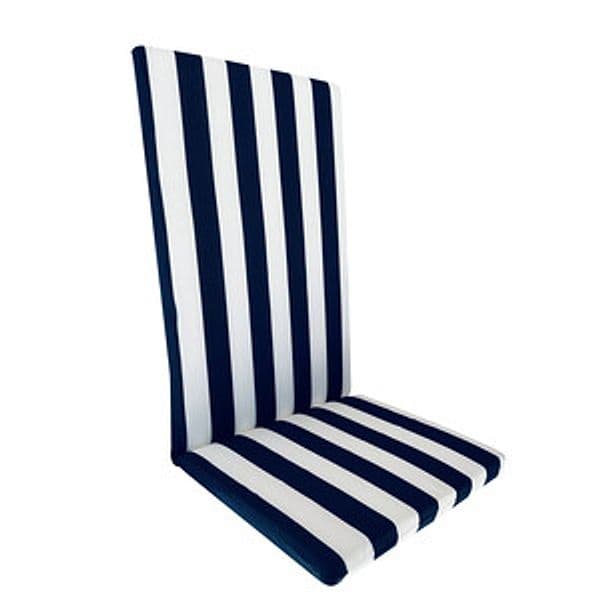 Cuscino Garden Schien Alto 115 x 45CM Riga Blu Markotex 2 Pezzi