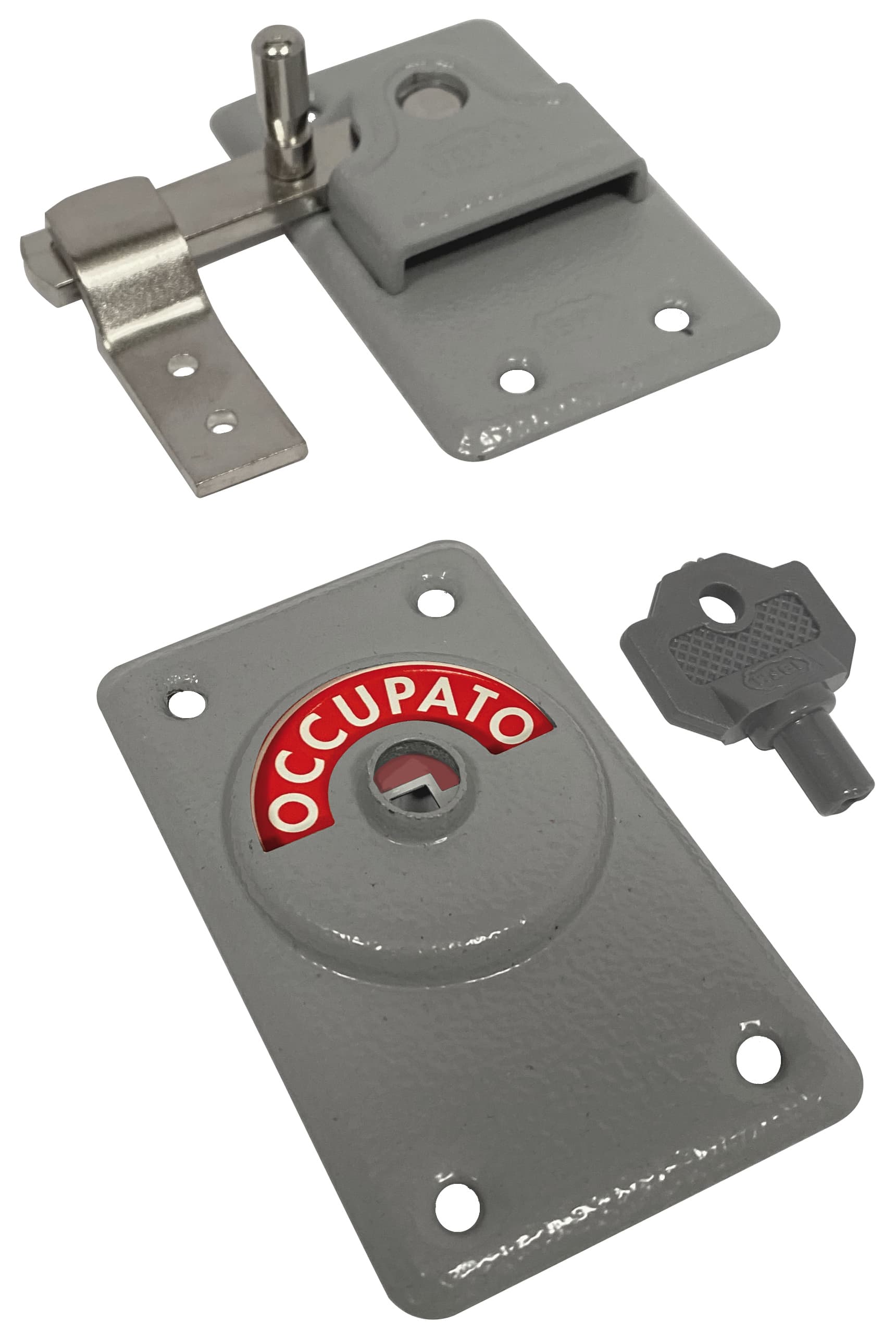 Ibfm Catenaccio Libero Occupato con Chiave Colore Grigio