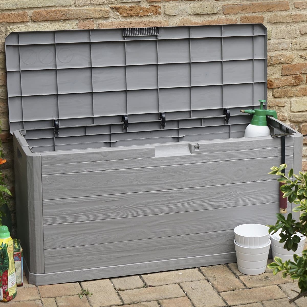 Multibox Woodys 280L con Ruote 117 x 45XH56 Grigio Plastmeccanica - 3