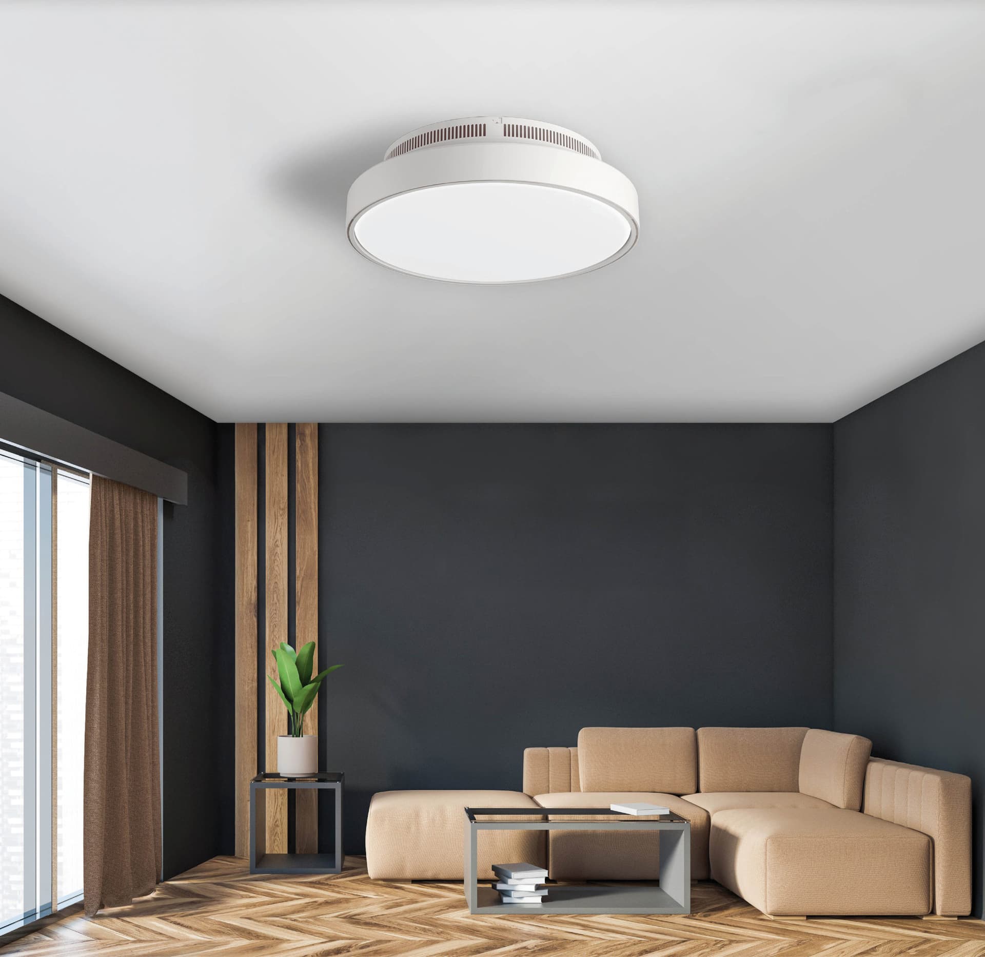 Ventilatore Plafoniera LED ZVP5 senza Pale con Luce Bianca Regolabile - 2