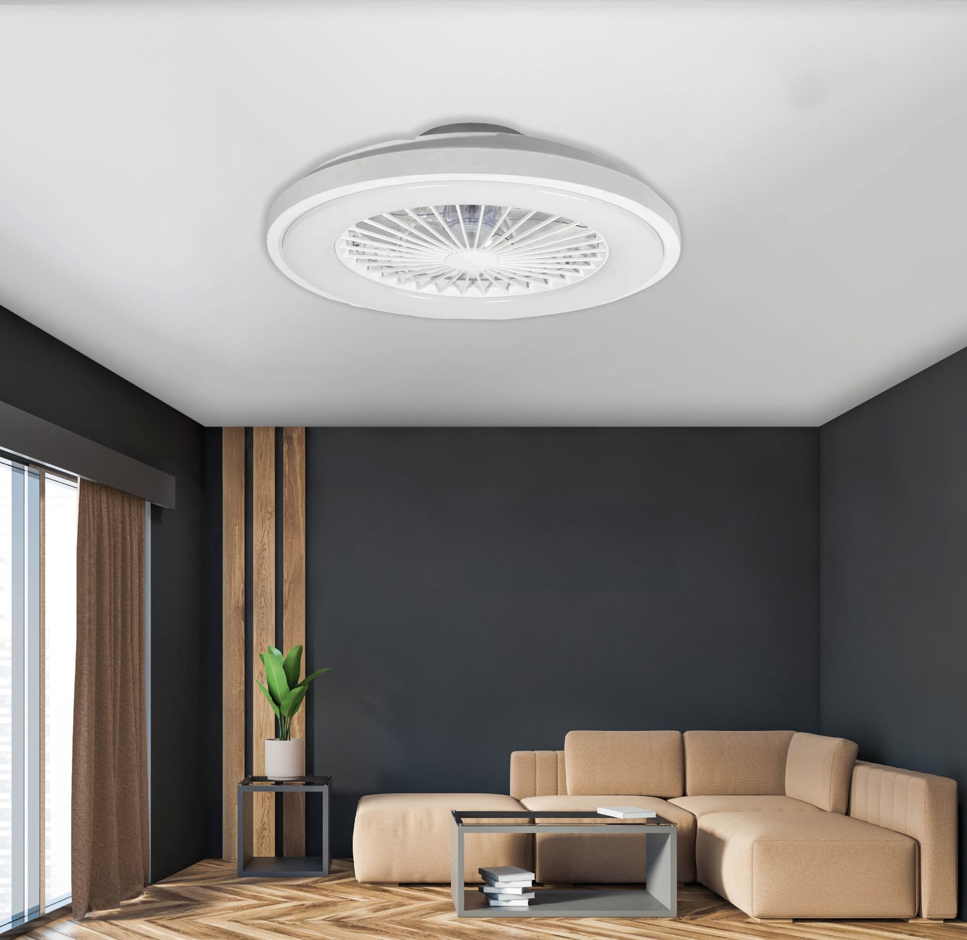 Ventilatore Plafoniera LED ZVP6 con Luce Bianca Regolabile Zephir - 2