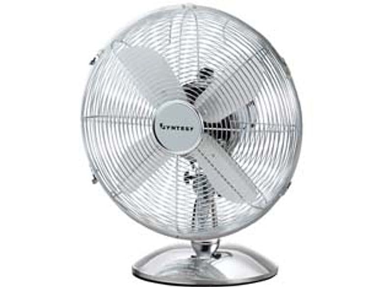 Ventilatore da Tavolo in Syntesy Acciaio Cromato 40 cm 40 CMX30X52H