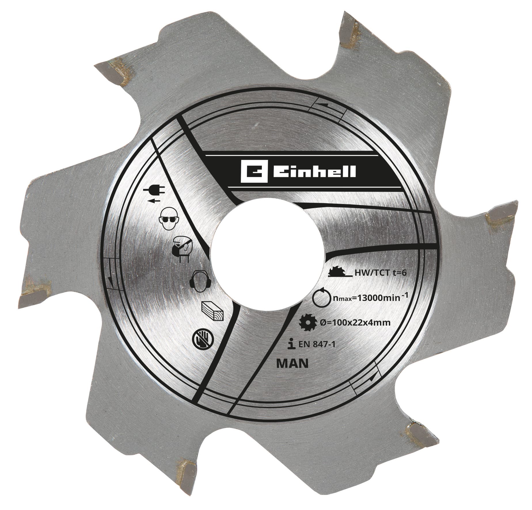 Fresa di Ricambio per Fresatrice Orizzontale Mm 100 x 22X3 Einhell
