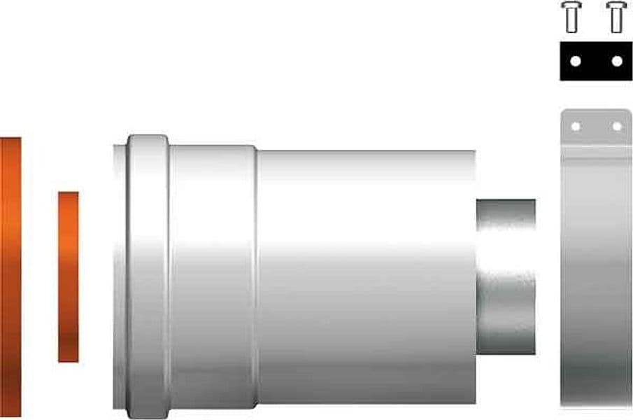 Kit Partenza Verticale Coassiale per Scaldino Ø60 x 100 mm Chaffoteaux