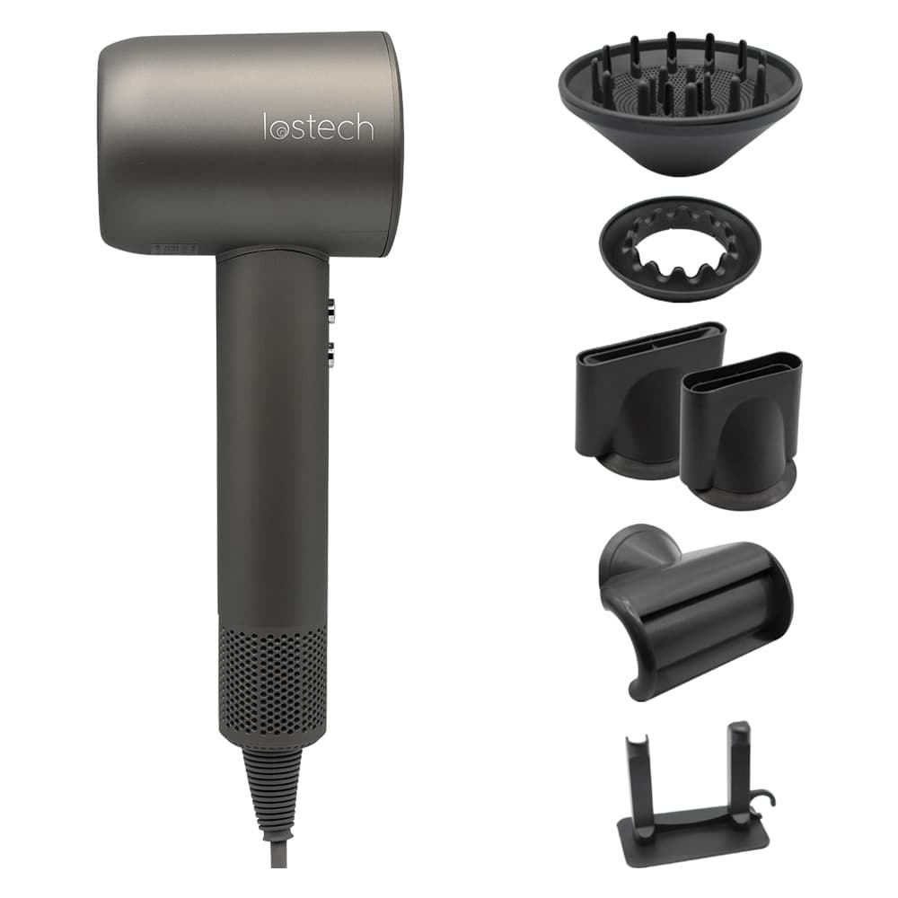 ASCIUGACAPELLI 'SPEEDY DRY' 1600 W - con accessori  - LOSTECH