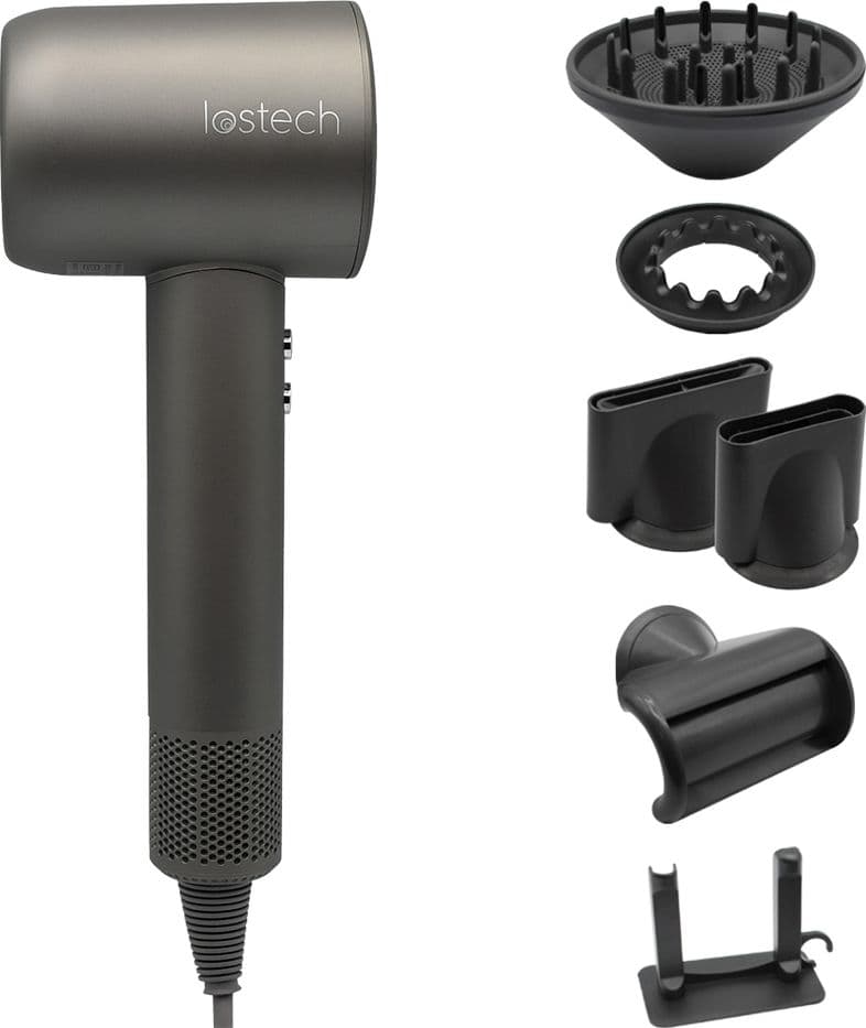 ASCIUGACAPELLI 'SPEEDY DRY' 1600 W - con accessori  - LOSTECH