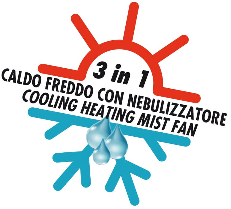 Ventilatore con Nebulizzatore 60 W Caldo & Freddo con Telecomando Dcg - 2