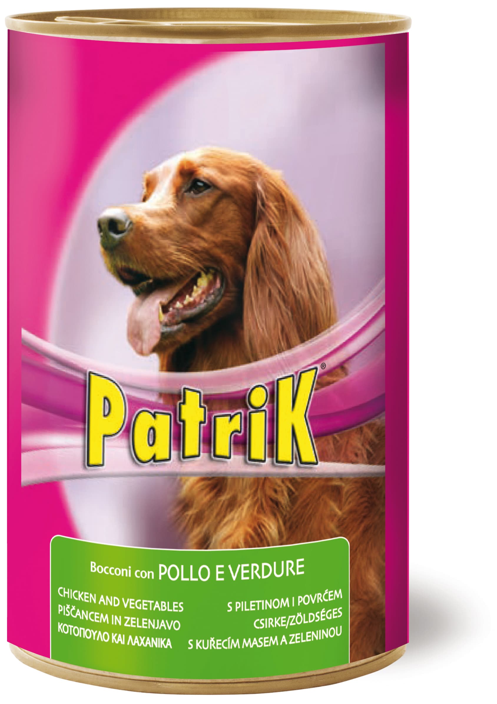 Bocconi per Cani ''Patrik'' Gusto Pollo e Verdure Gr. 1250 12 Pezzi Morando