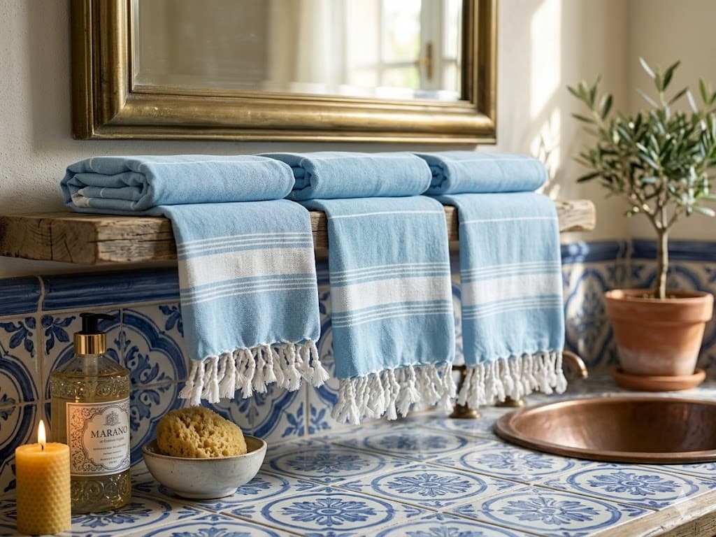 Telo Mare Zuma in Cotone 90 CMX180 Azzurro Xtra 3 Pezzi - 2
