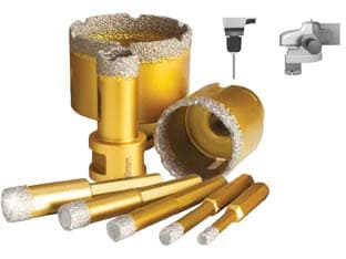 Fresa Diamantata a Secco per Gres Porcellanato 50 mm Attacco M14 Grinding