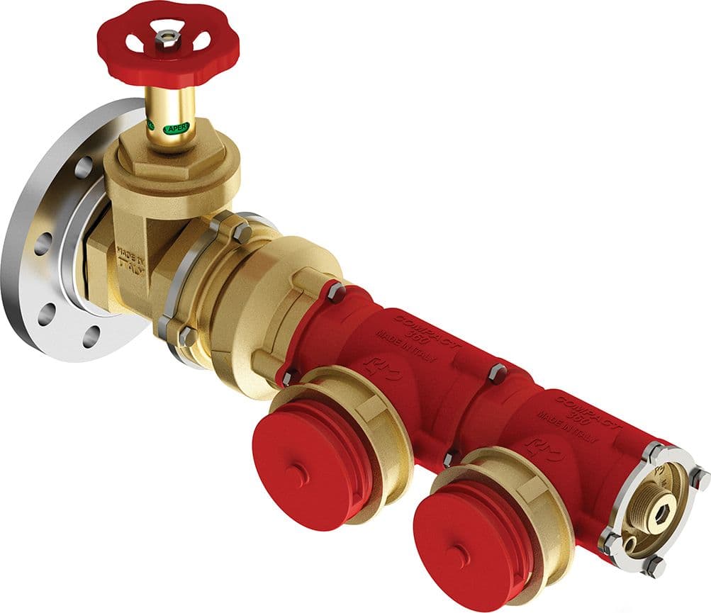 Gruppo Autopompa Compact 360 Flangiato 2 Attacchi Manfr DN 80 x 2 - 2