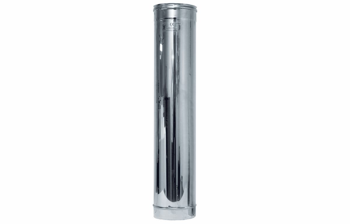 Canna Fumaria in Acciaio 316L Dk Elemento Lineare da 1 m Ø 80 - 2