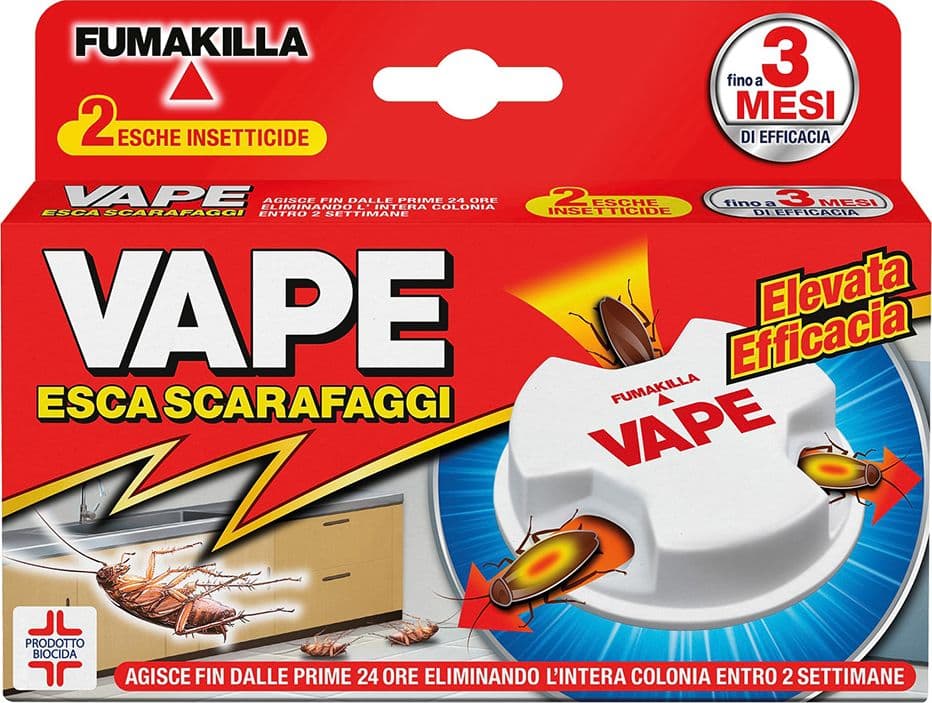 Trappola Esca Antiscarafaggi Vape 2 Pezzi