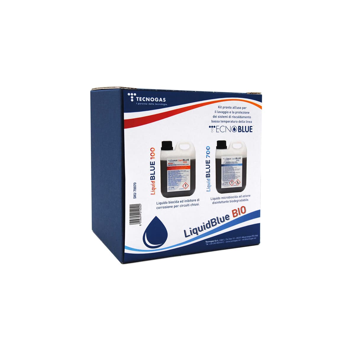 Kit Liquid Blue Bio per Impianti Riscaldamento Bassa 1 + 1 L Esclu - 2