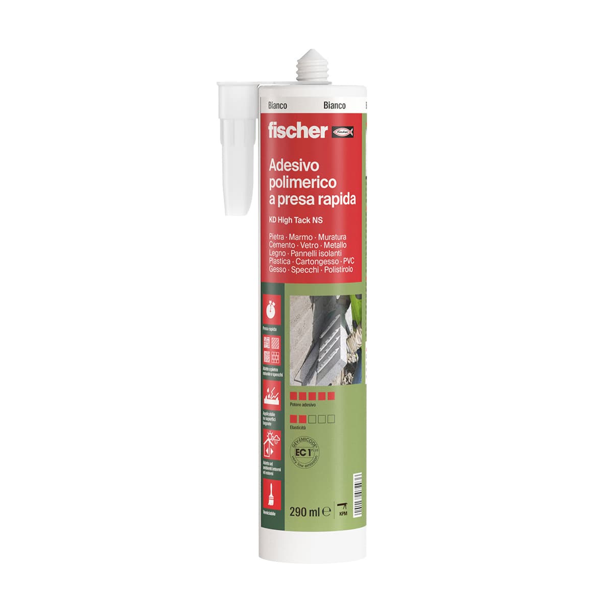 Adesivo Kd High Tack Bianco Fisch 290 Ml - 2