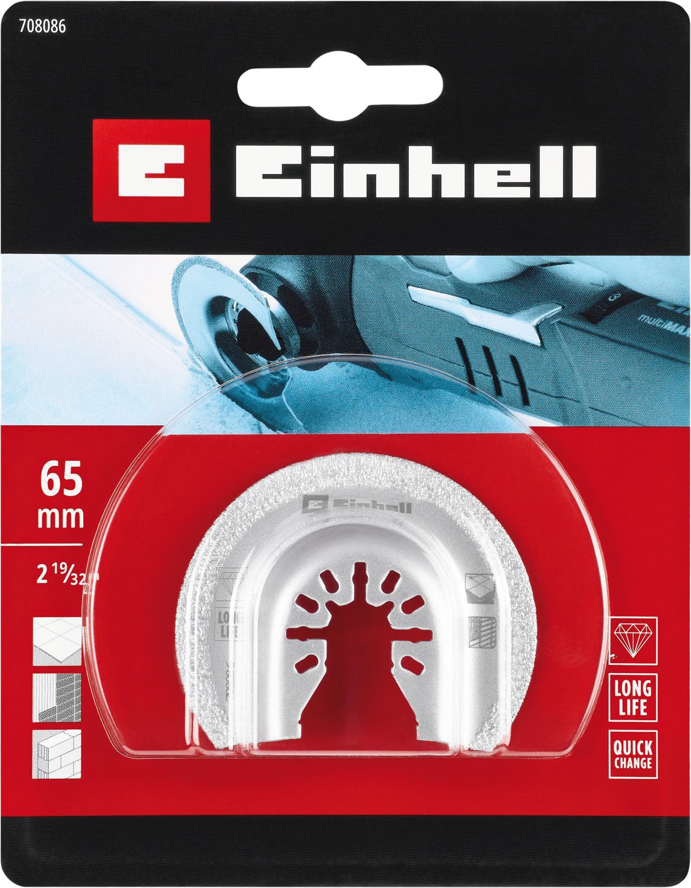 Lama Semicircolare Multifunzione Diamantata Mm 65 x 1 2 Einhell - 2